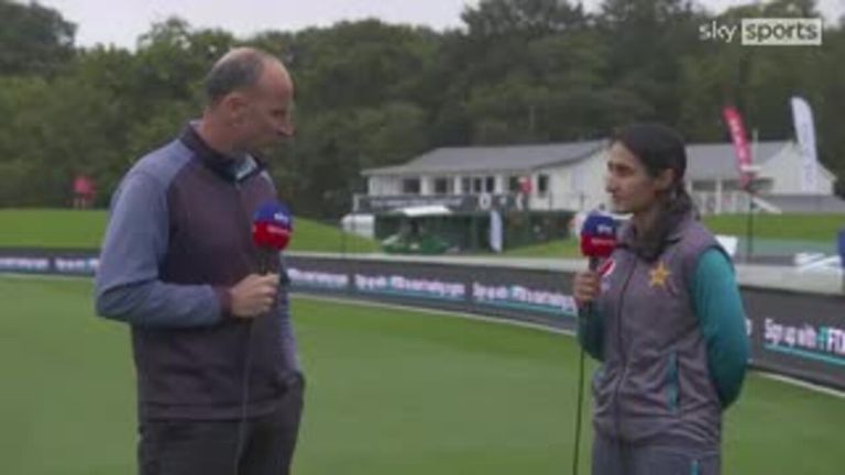 Pakistani Basma Maarouf talks about the importance of women playing cricket in her home country ahead of their match against England at the Women's World Cup.