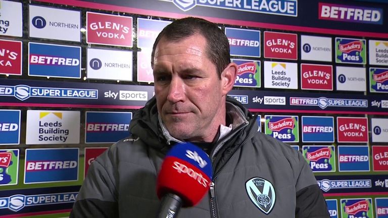 Christian Wolff praised James Robbie in his post-match interview after St Helens' 26-0 win over Leeds Rhinos.