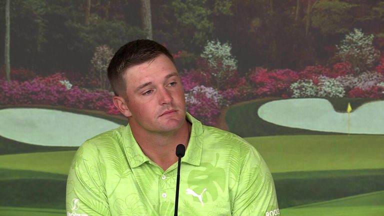 Bryson DeChambeau admitted he wasn't quite fit before The Masters during his pre-tournament press conference.