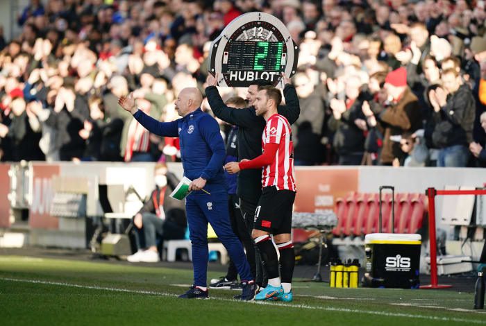 Christian Eriksen returns to the Premier League, 259 days after suffering a heart attack