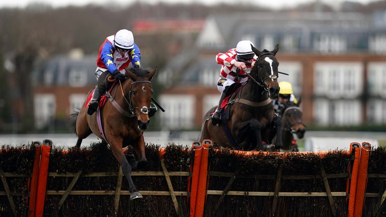Love Envoy (left) in victory at Sandown