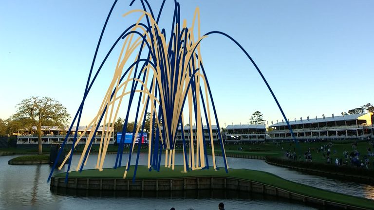 TPC Sawgrass' famous 17th spot saw plenty of ball lost on Saturday as high winds made the 136-yard hole nearly unplayable in points