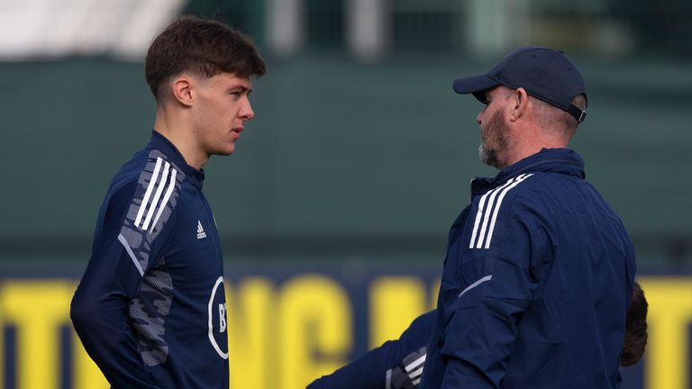 Steve Clark included Aaron Hickey in the Scotland squad for the first time
