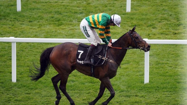 Epatante finished well over its competitors in the Aintree Hurdle