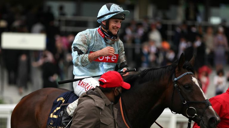 Alenquer and Tom Marquand after winning the Royal Ascot