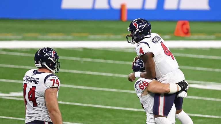 Relive some of Watson's best plays as the Houston Texans beat the Detroit Lions at Thanksgiving in 2020