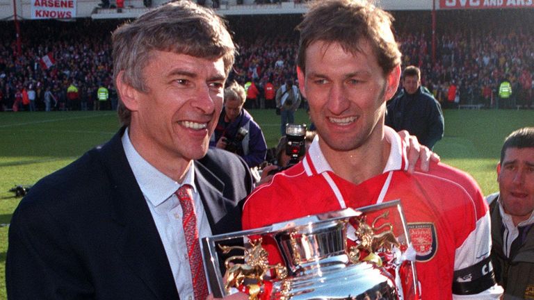 Tony Adams won the Premier League twice with Arsenal