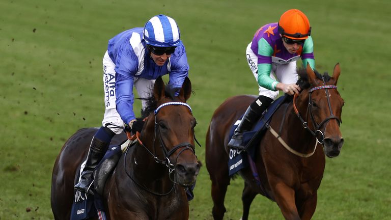 Baed and Jim Crowley win the QEII race at Ascot on Champions Day