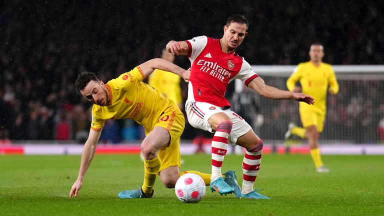 Cedric (right) has played in Arsenal's last seven Premier League games - the best race he has ever put in an Arsenal shirt.