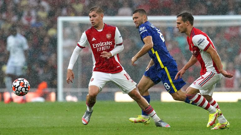 Cedric (right) has followed Arsenal's move to a smaller team under Mikel Arteta