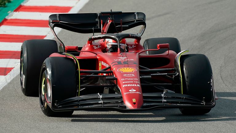 Charles Leclerc set the fastest time on the second day of testing in Barcelona