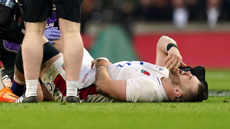 Luke Kwan-Dickey sustained a knee injury against Wales in the third round 