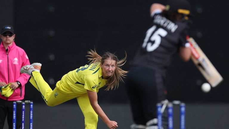 Darcy Brown took three wickets as Australia kept their start at 100 per cent