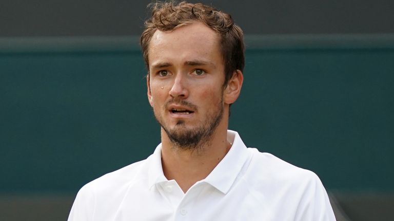 World number two Daniil Medvedev's participation in Wimbledon may be in doubt