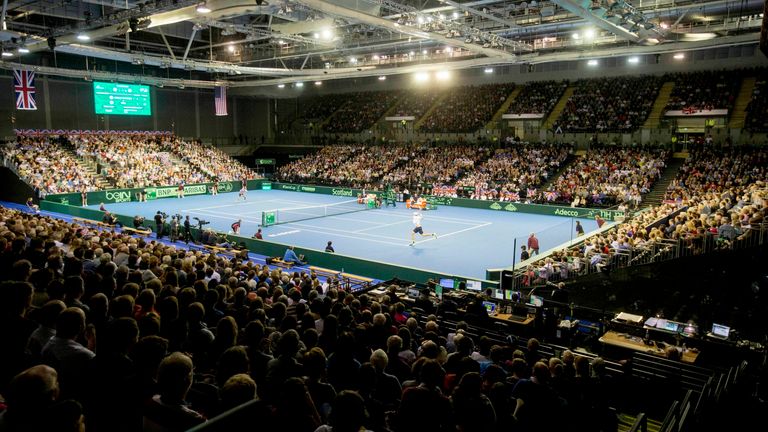 The Emirates Stadium in Glasgow will become the first British stadium to host a Davis Cup match since 2018