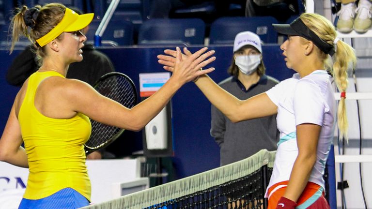 Elina Svitolina paid tribute to her country after her victory