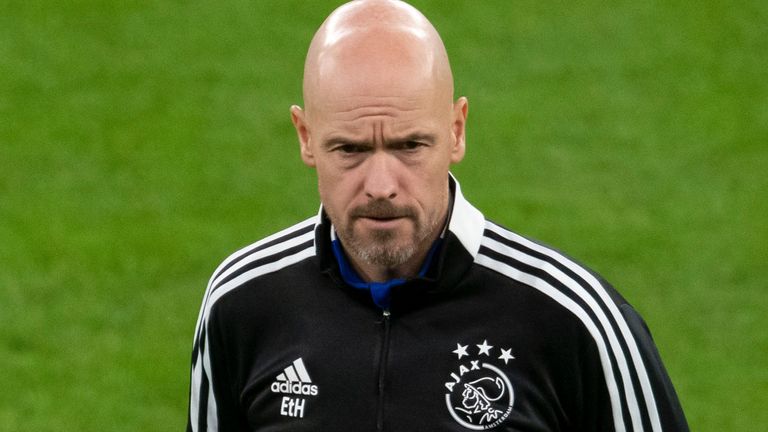 Ajax coach Eric Ten Hag (AP)