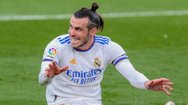 Real Madrid's Gareth Bale responded to a missed opportunity