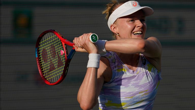 The Harriet Dart's Indian Wells race was terminated by Madison Keys