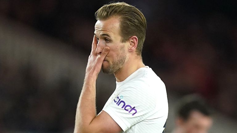 Harry Kane received an unauthorized blow against Middlesbrough
