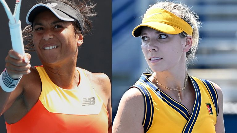 Heather Watson and Katie Poulter knocked out on Thursday