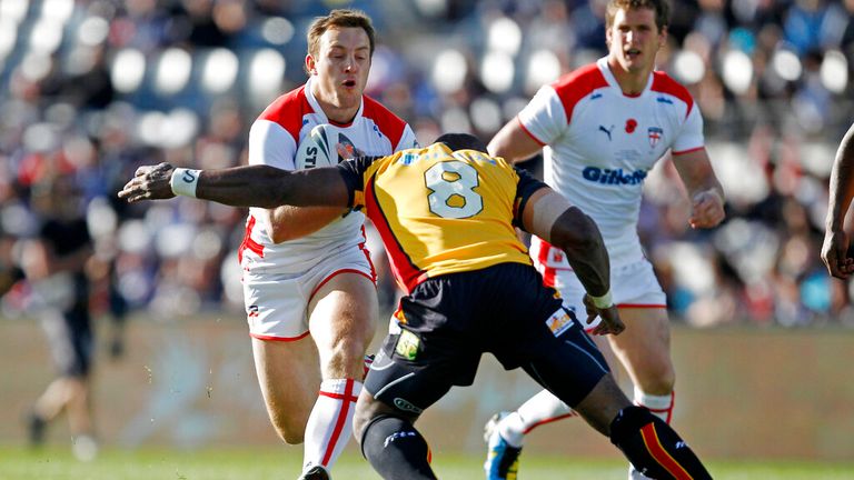 James Robbie interferes during the Four Nations, with Sean O'Loughlin supporting England's prostitute