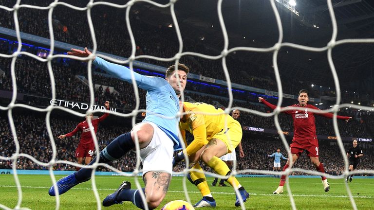 John Stones creates a goal line clearance