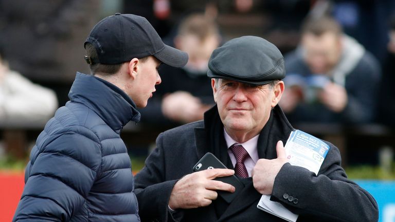 Owner JB McManus (right) with coach Joseph O'Brien at the Fairyhouse 