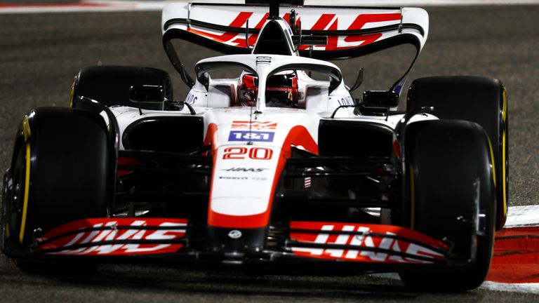 Kevin Magnussen celebrated his return to Formula One by claiming first place on Friday