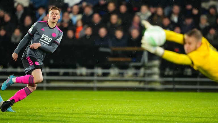 Harvey Barnes won the opening match for Leicester
