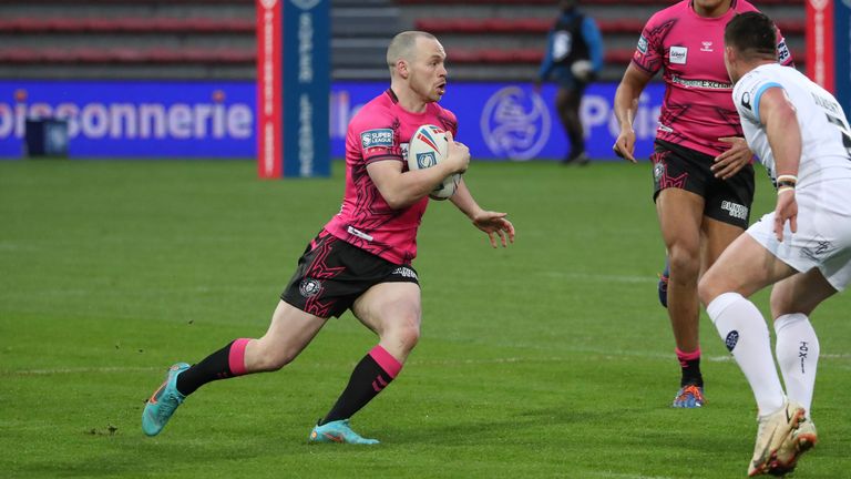 Liam Marshall scored an attempt at his 100th appearance at Wigan