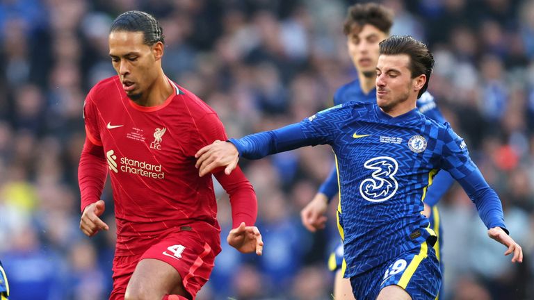 Virgil van Dijk's mount chased Mason