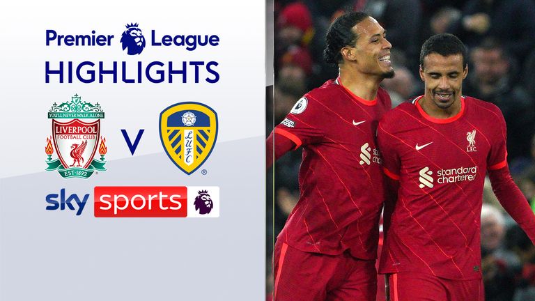 Highlights of the match between Liverpool and Leeds