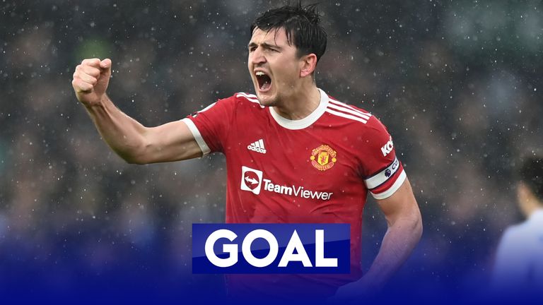 Maguire opens the scoring for Manchester United in Leeds.