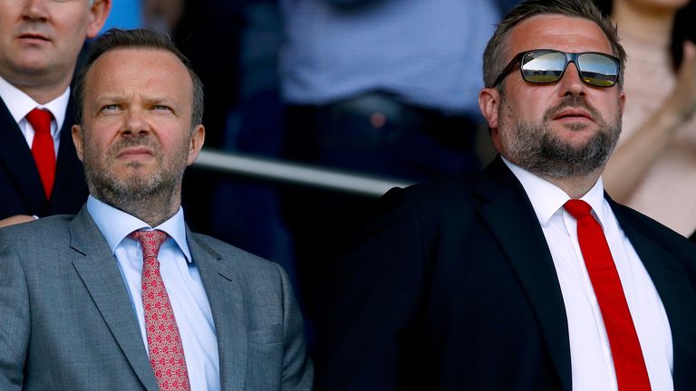 Ed Woodward (left) could be appointed to replace Richard Arnold (right) at Manchester United