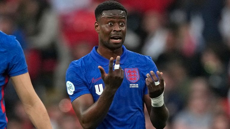 Mark Goy during the England v Switzerland match