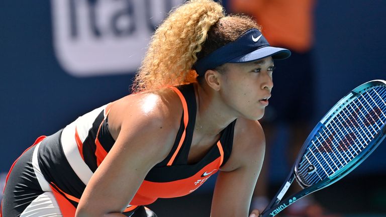 Naomi Osaka advances to the second round of the Miami Open