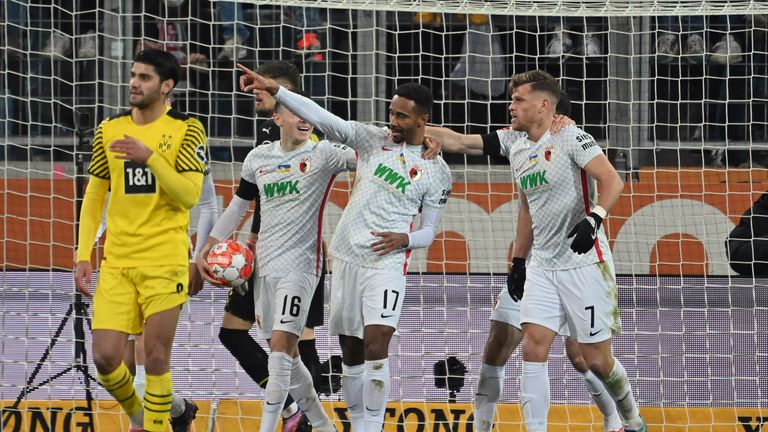 Augsburg's Noah Saarrenen Bazi goal moved over Hertha BSC by goal difference
