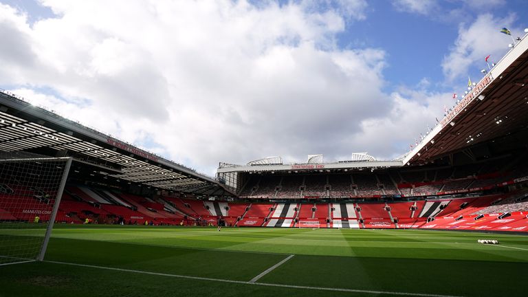 An overview of Old Trafford, Manchester