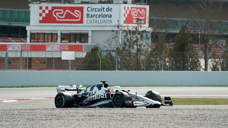Pierre Gasly finished second with AlphaTauri on day two
