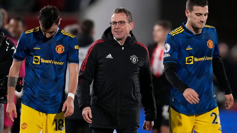 Rangnick dismissed allegations of a team rift