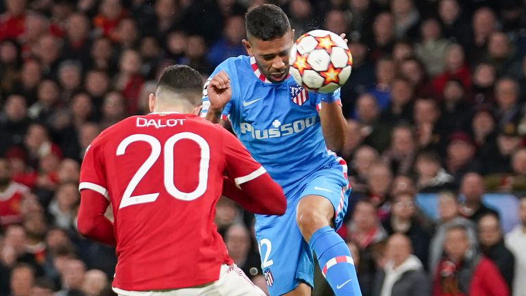 Renan Lodi leads Atletico Madrid against Manchester United at Old Trafford