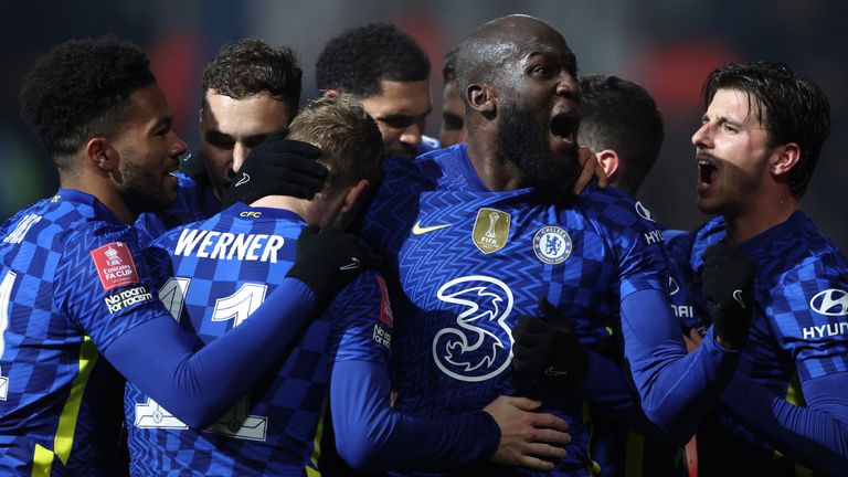 Romelu Lukaku has been attacked by his teammates after putting Chelsea ahead in Luton