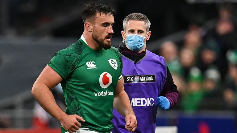 Ronan Kelleher suffered a shoulder injury after losing to France in Paris 