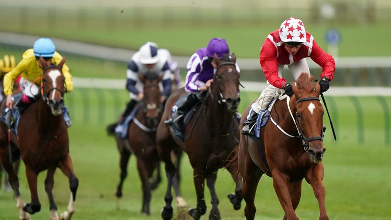 Saffron Beach won the Group One Sun Chariot Stakes race under William Buick in October