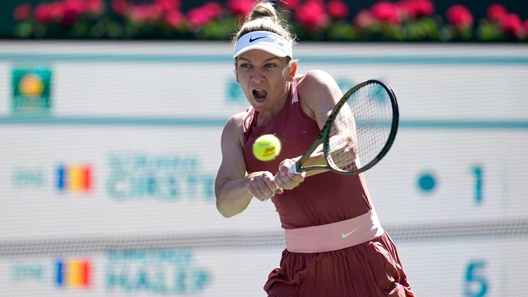 Simona Halep has reached the quarter-finals at Indian Wells for the fifth time