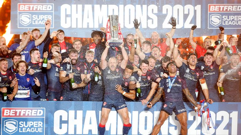 A look back as St Helens beat the Catalan Dragons 12-10 to win the Premier League Grand Final in 2023.