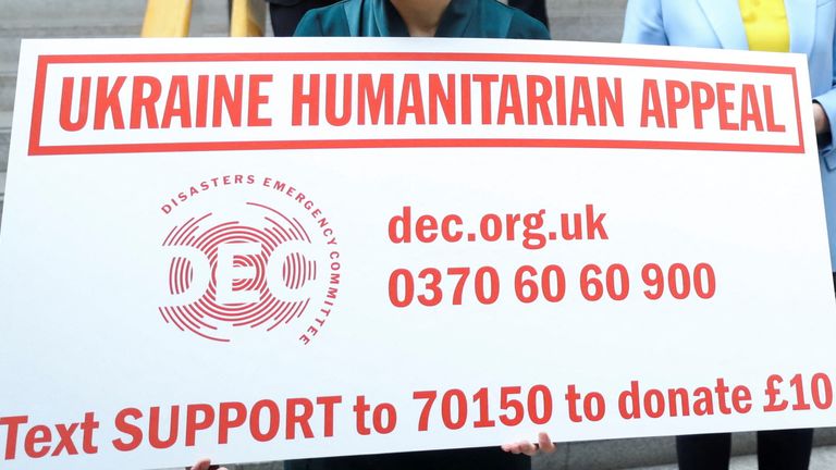 The Disaster and Emergency Committee launched the Ukrainian humanitarian appeal