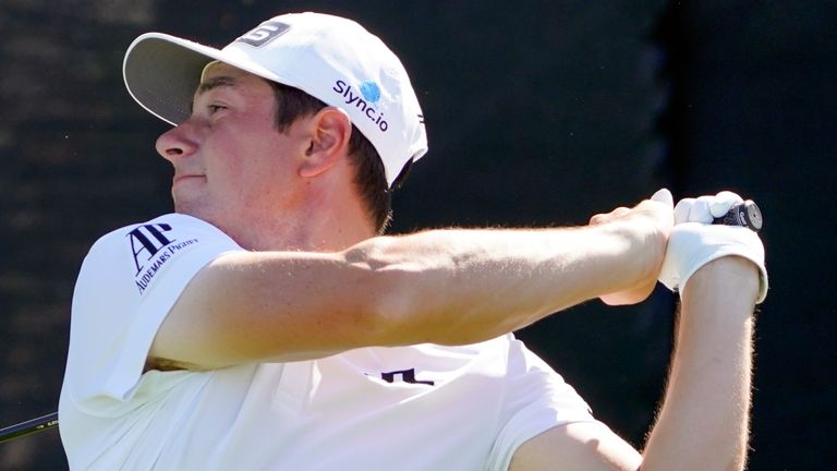 Victor Hovland will play in the final group during the third round on Saturday
