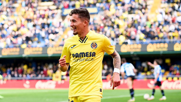 Four goals scored by Yeremi Pino are in the Villarreal history books